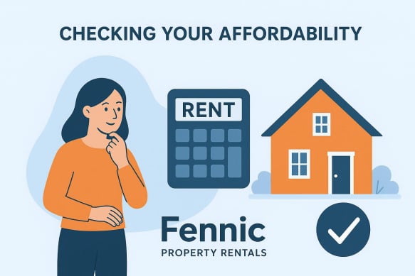 Checking your budget and working out how much you can afford each month with Fennic Property Rentals home
