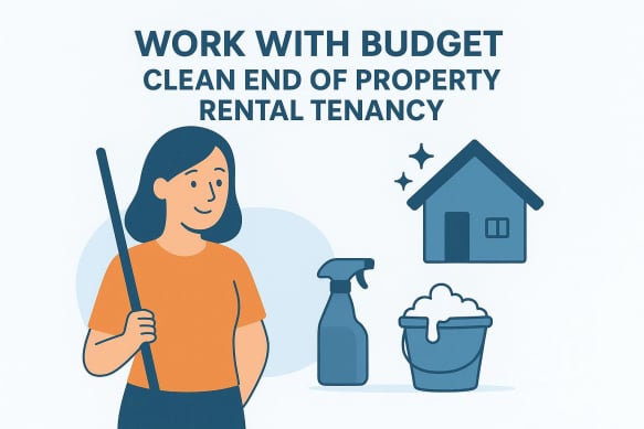 Budget Clean end of tenancy cleaning services getting the property back in a clean condition ready to rent  with Fennic Property Rentals