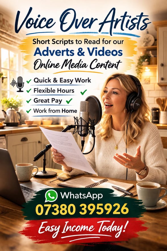 Voice over work with Easy Income Today