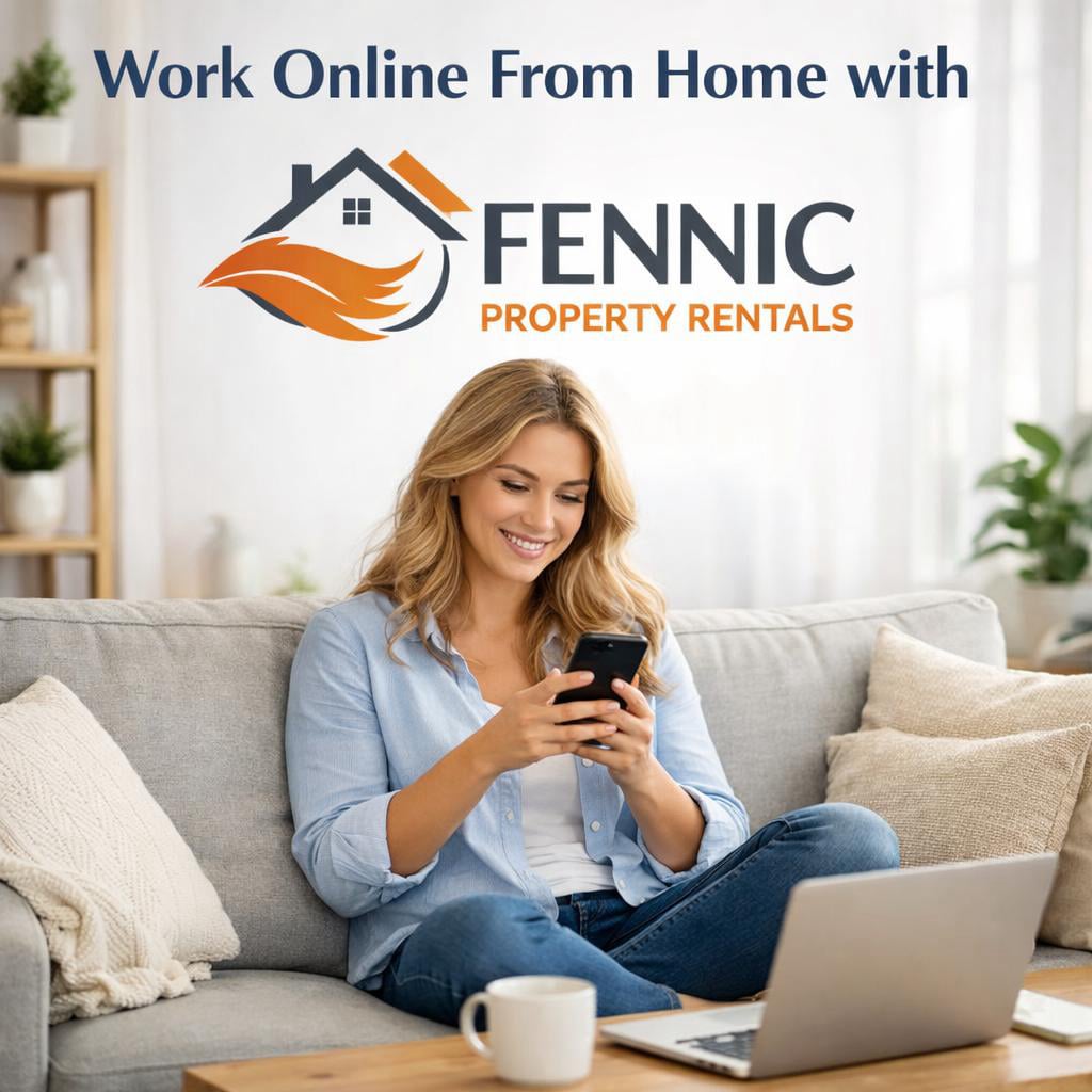 Fennic working with us online from home , property search find a home
