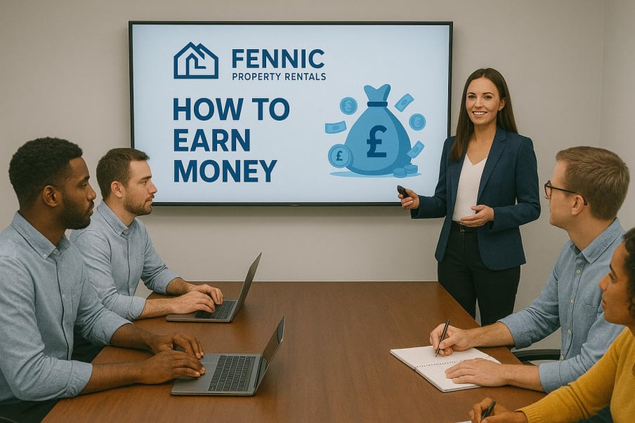 How to earn money working on line with easy income today and Fennic Property6 Rentals